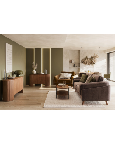 Salon complet CAVO – Noyer Lincoln – Design contemporain